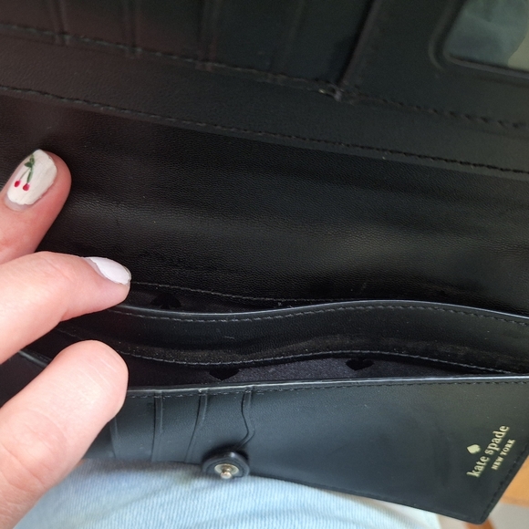 Kate Spade Black Leather Clutch Wallet - Picture 7 of 7